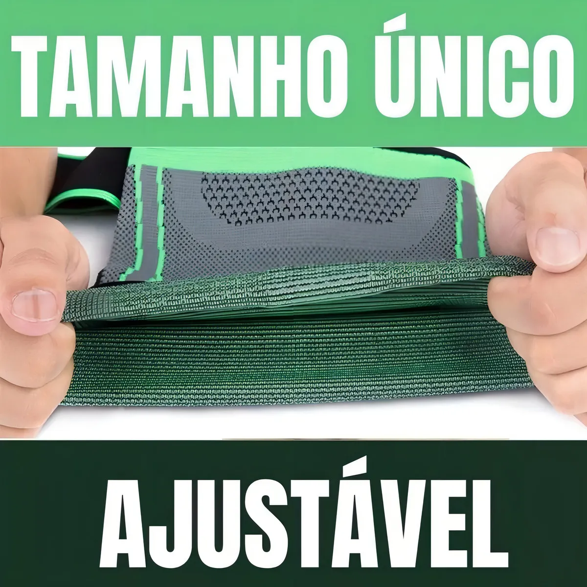 Joelheira Compressão Ortopédica Ajustável Alívio Dor Tensor - Imagem 3